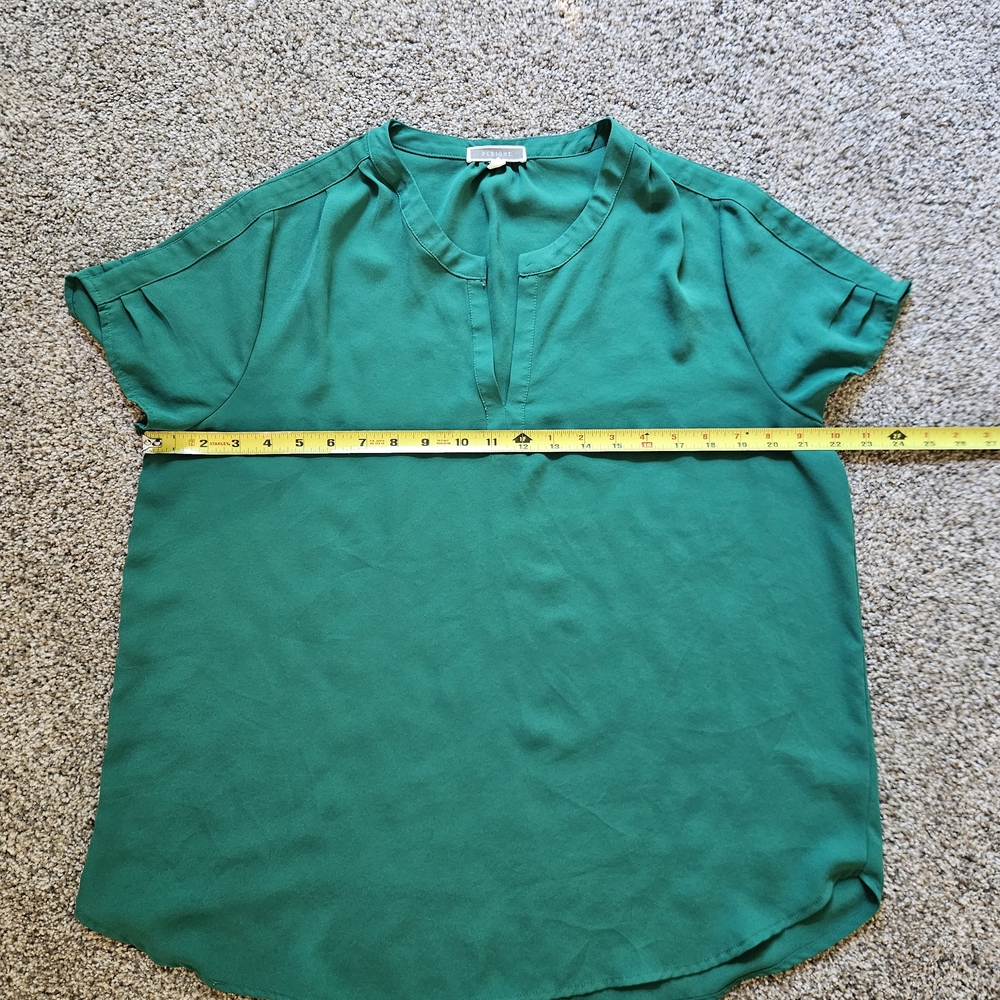 Darling Pleione Kelly Green Women's Blouse Size L